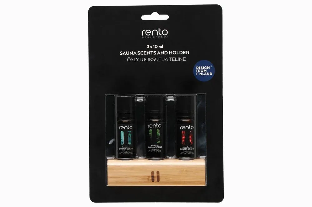 Saunageuren In Bamboehouder (3 X 10 Ml) – Rento - Afbeelding 2