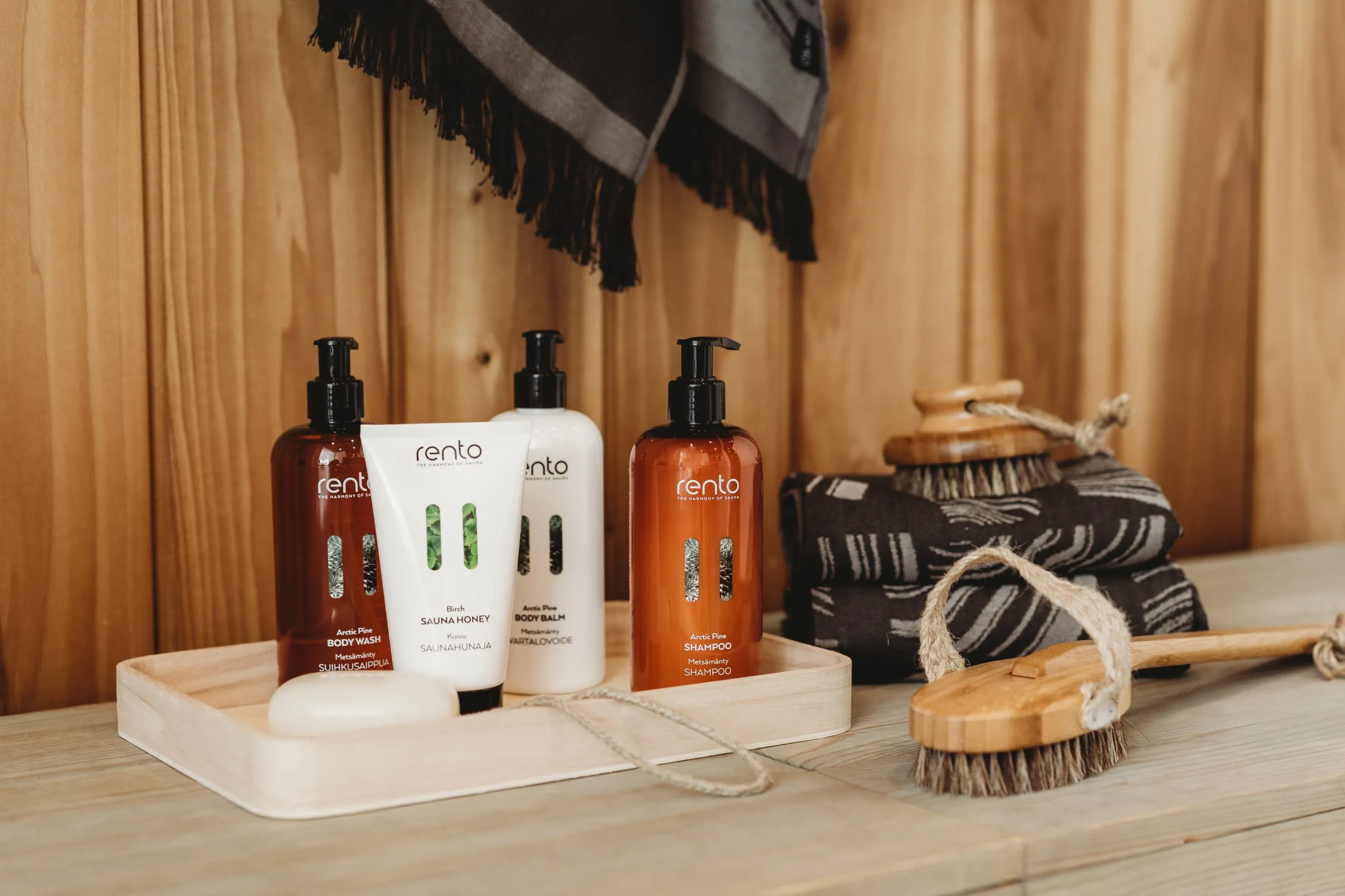 Rento Bamboe Sauna Lange Borstel