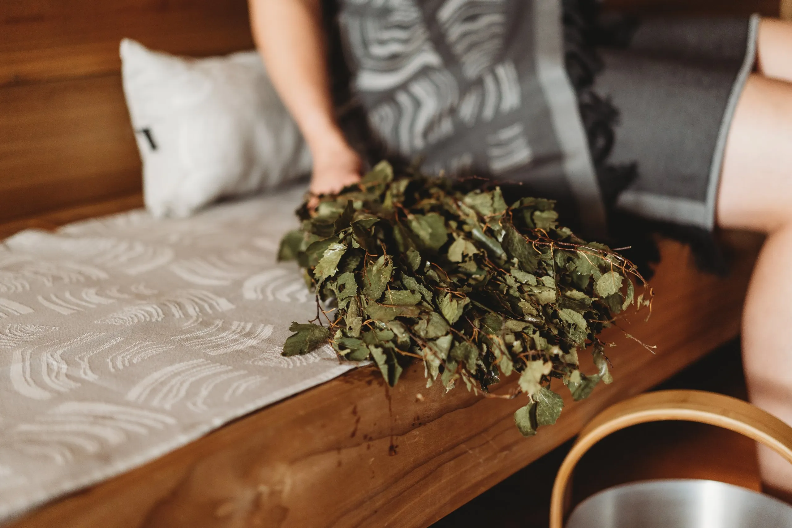 Sauna Handdoek Grijs 50×150 Cm – Rento - Afbeelding 3