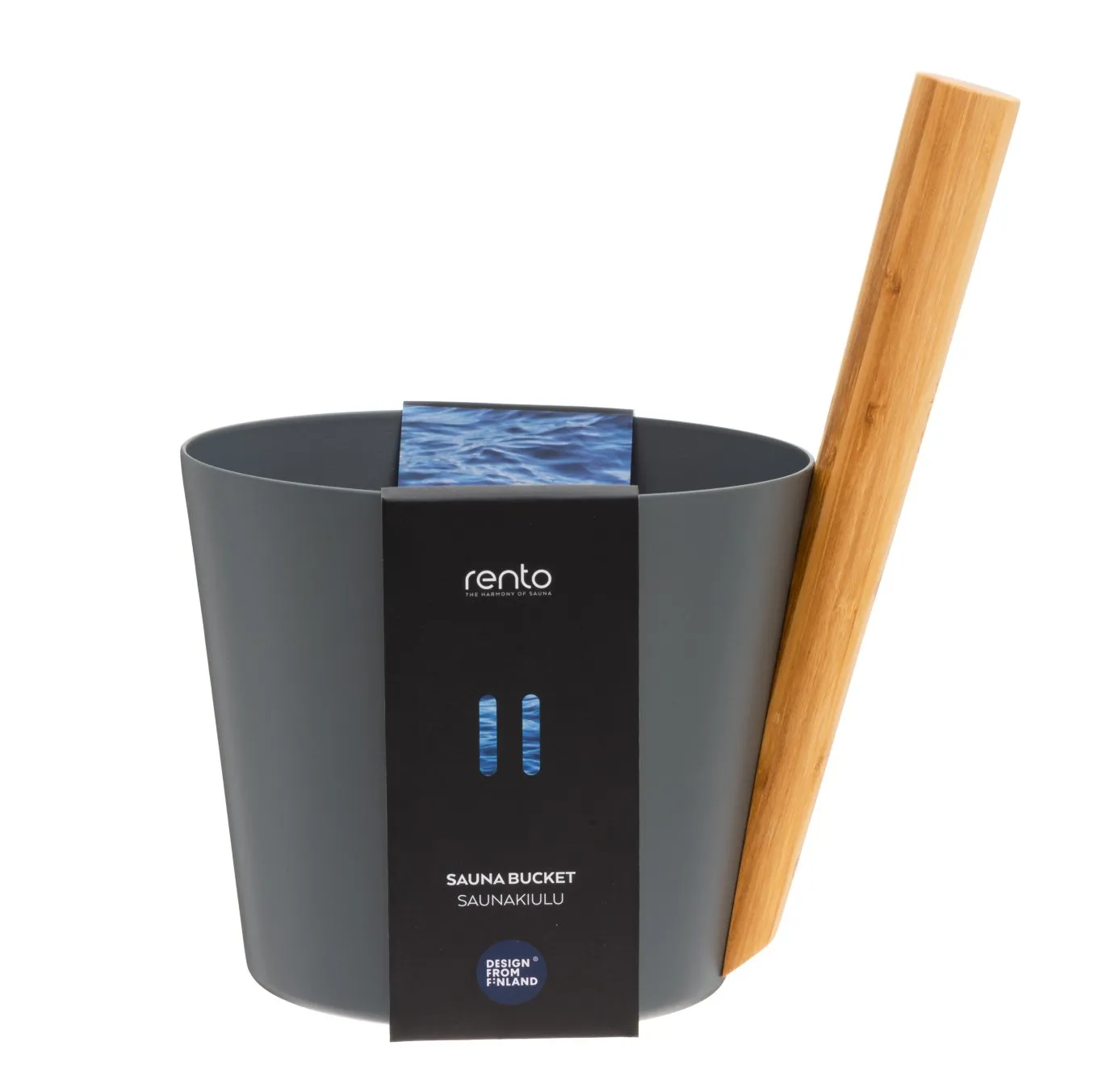 Rento Sauna Design Emmer Met Handvat – Grijs - Afbeelding 2