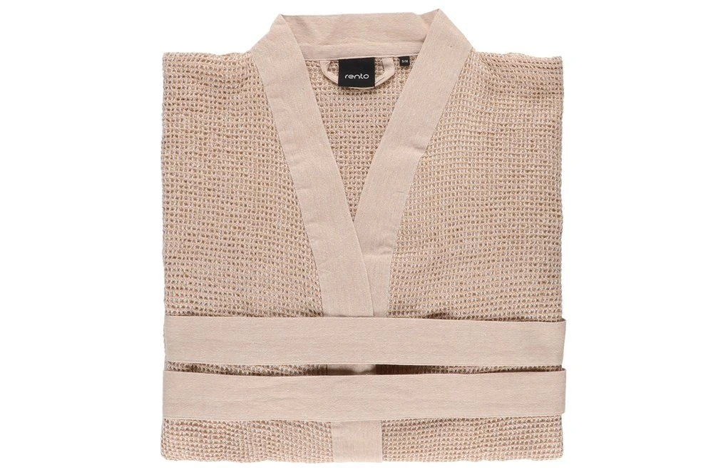 Rento Sauna Badjas Kenno Small/Medium – Beige - Afbeelding 5