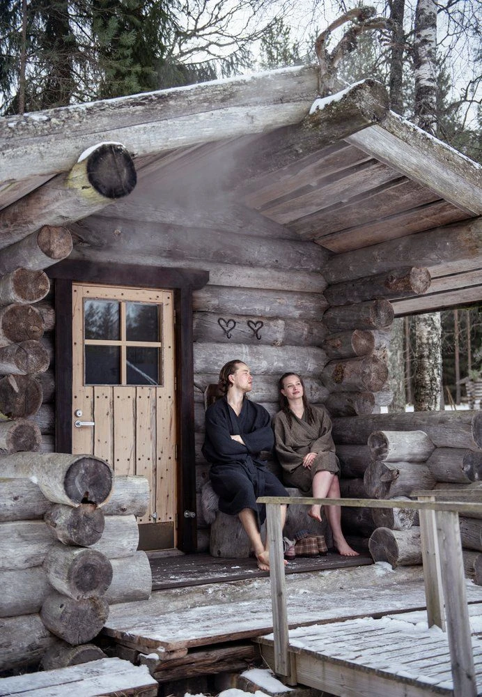 Rento Kenno Badjas XXL β Zwart/beige - Afbeelding 8