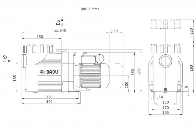 Speck Badu Prime 13 Zwembadpomp – 13 M³/h - Afbeelding 2