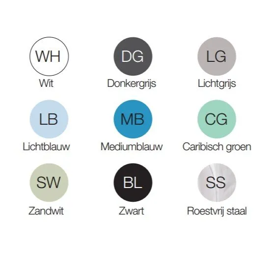 Adagio Pro Sierflens / Afdekring 100mm Wit