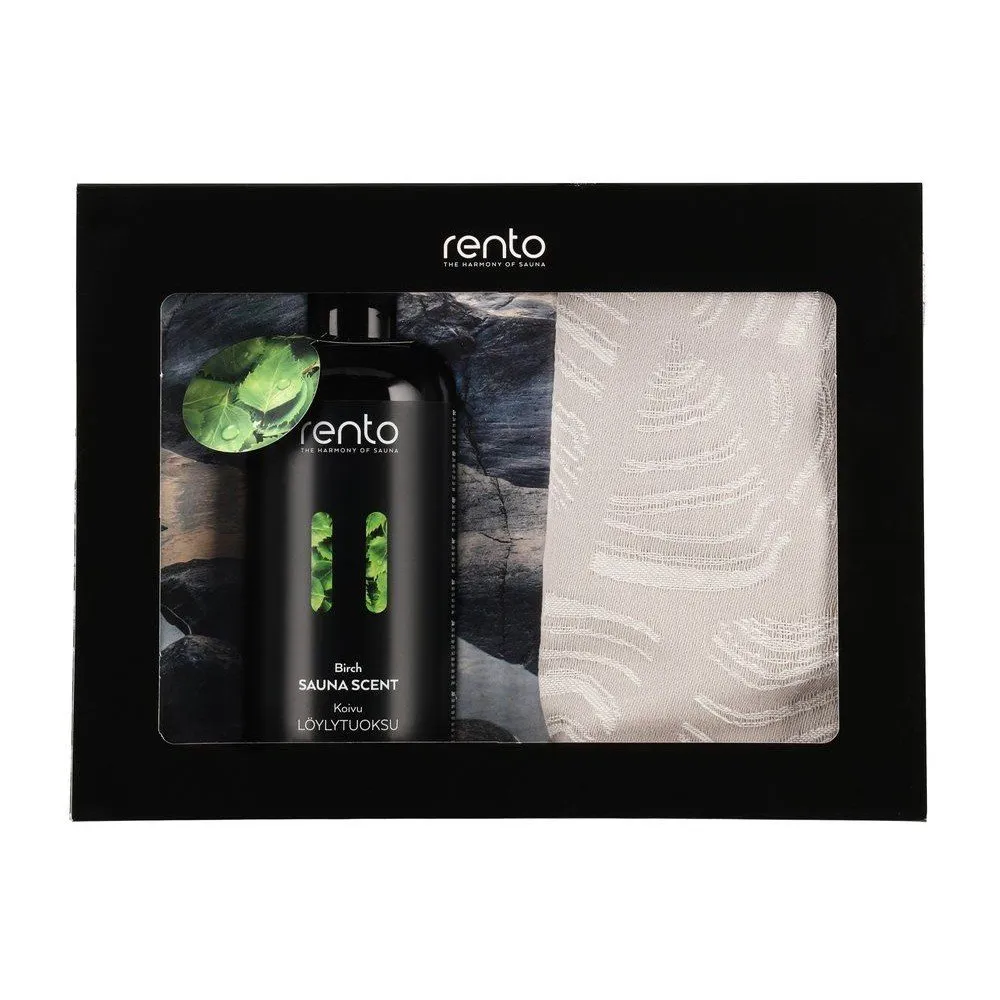 Rento Sauna Giftset – Berken + Doek