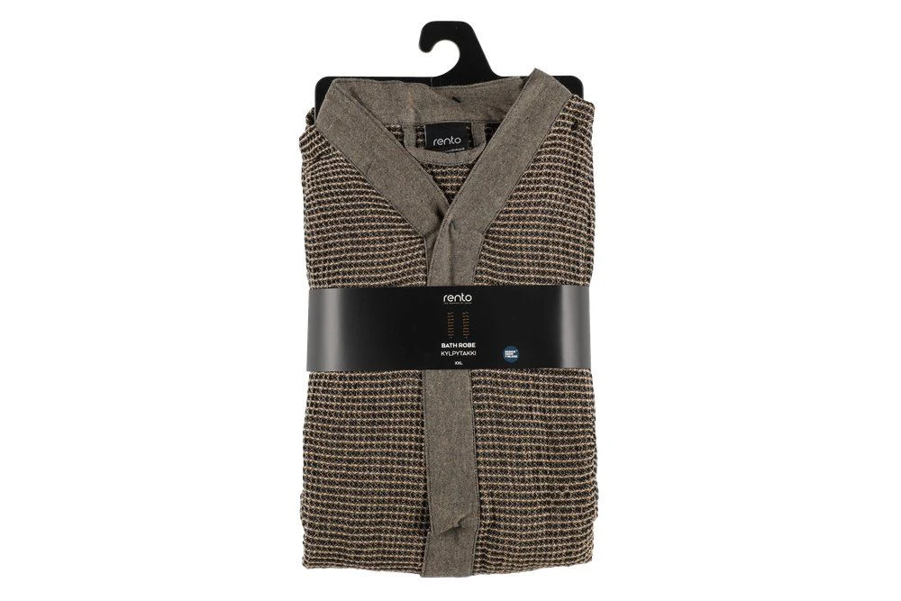 Rento Kenno Badjas XXL β Zwart/beige - Afbeelding 4